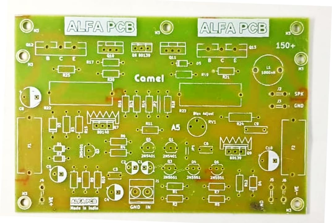 Faith Electro Home Audio 150w Hifi Amplifier using C5200 / 2N3055 NPN Power Transistors - PCB only-image-13