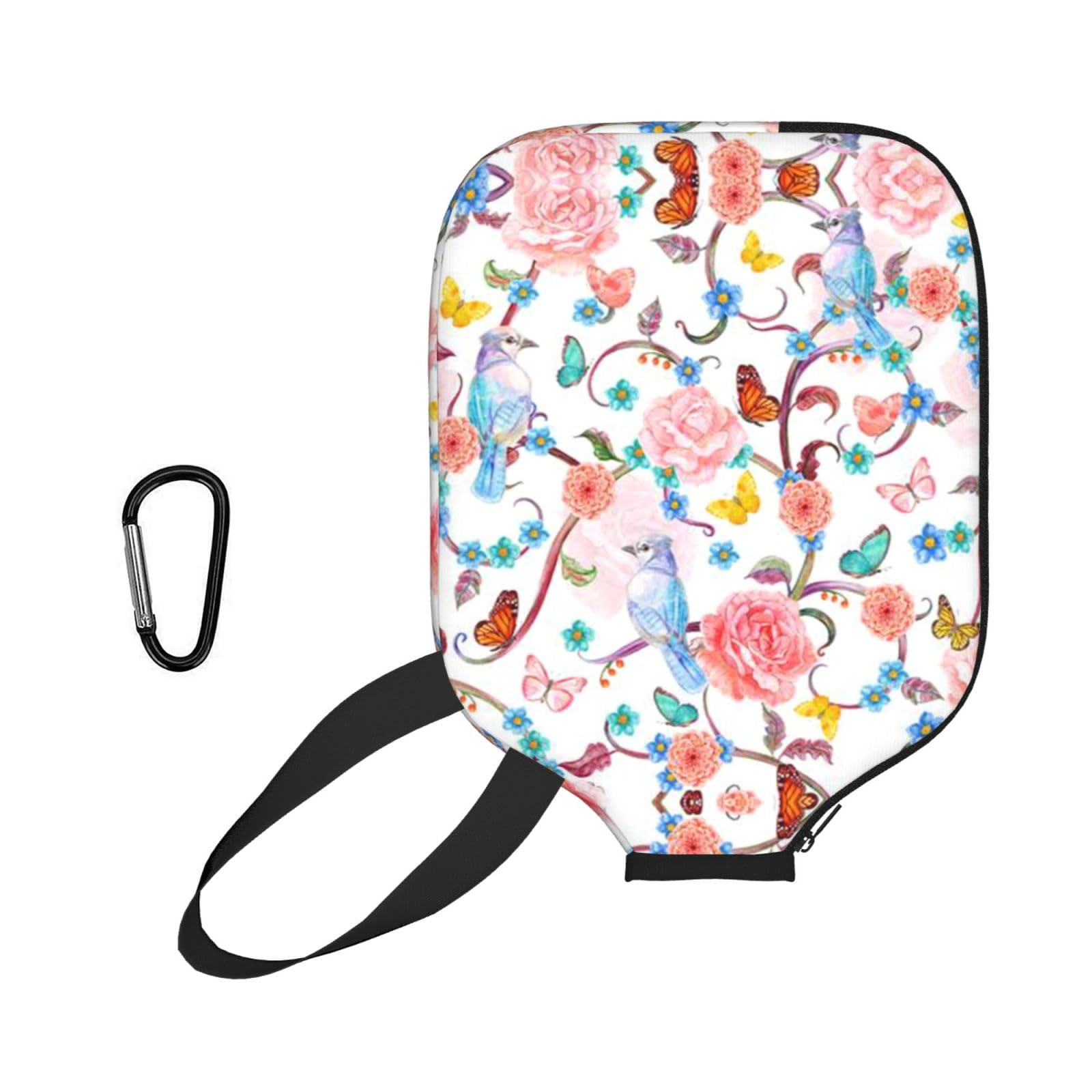 ESNAIUVCD Romantic Fancy Floral Birds Butterfly Print