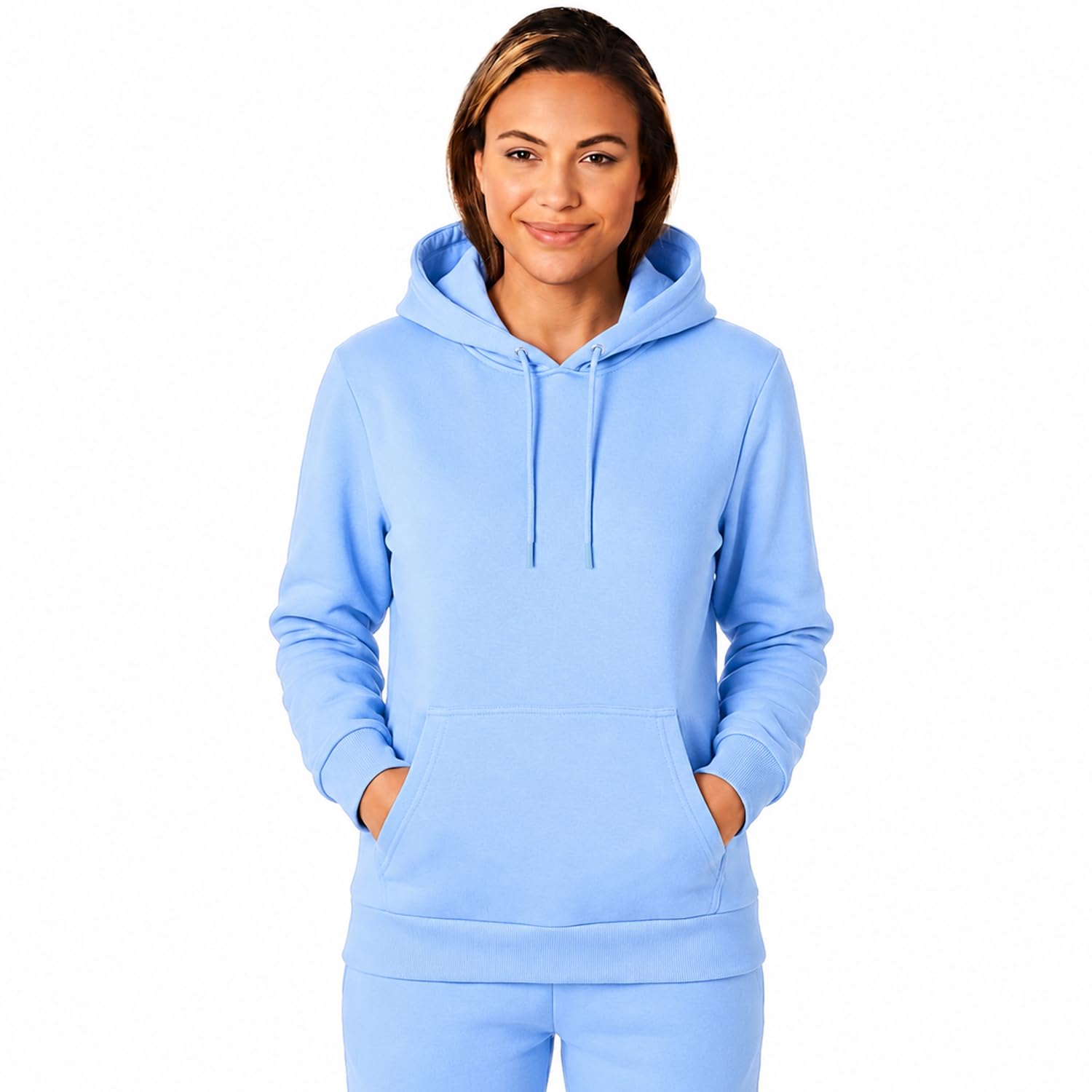 Light & Shade Women’s Fleece Pullover Hoodie with Pocket Soft Hooded Sweatshirt with Drawstring Casual Lounge & Gym Wear (Purple, XL)