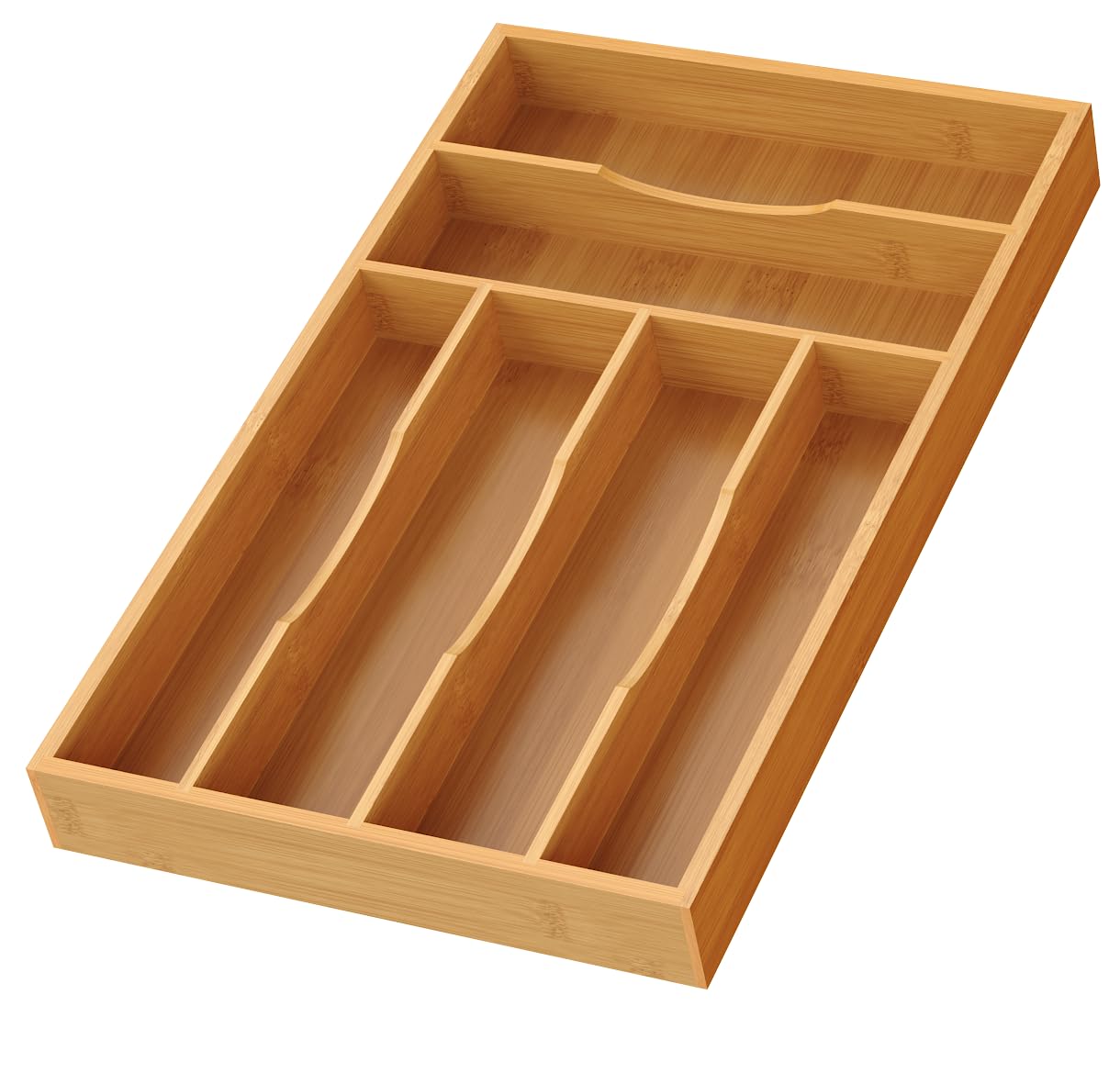 Bayting Bamboo Silverware Organizer