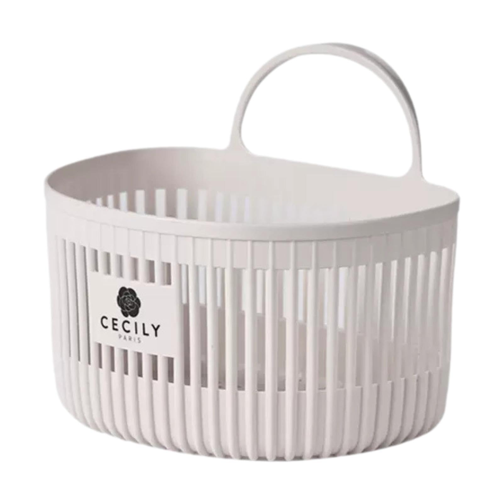 ALCXAZS Remarkable Kitchen Ginger Garlic Vegetable Organizer Basket, White, L