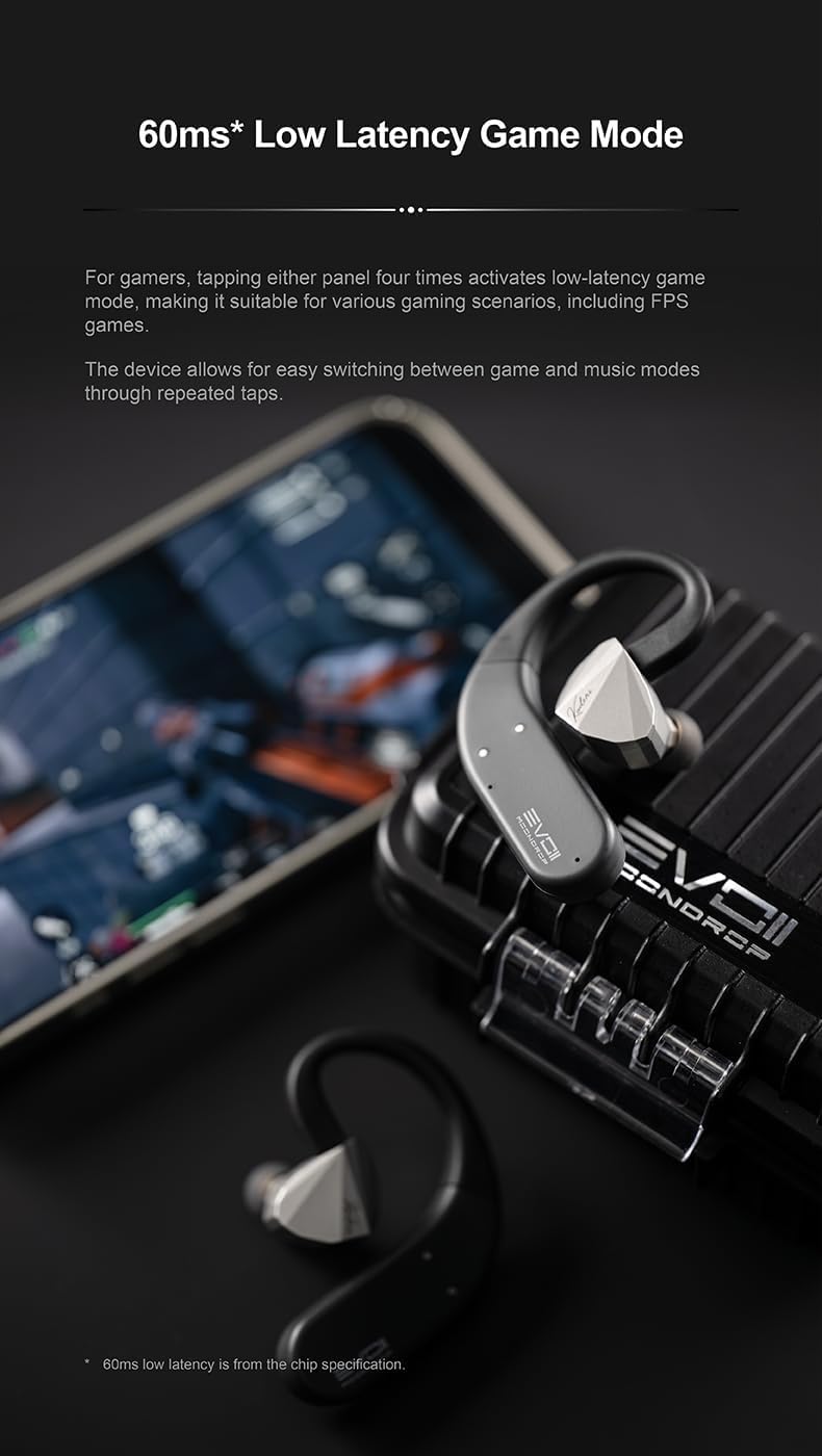 Moondrop EVO2 HiFi True Wireless Ear-Hook DAC & AMP Bluetooth Ear-Hook Module DAC sans fil EVO II