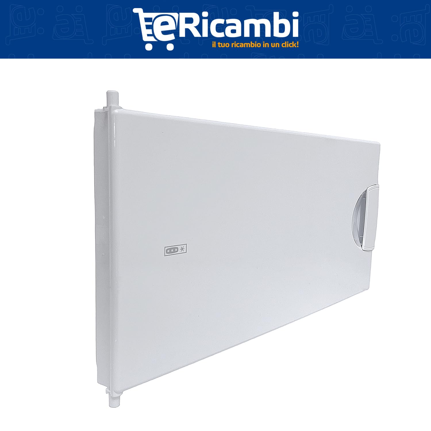 eRicambi® Sportello Porta Completa Evaporatore Freezer Congelatore Frigorifero, Compatibile con Smeg Whirlpool Ariston, Dimensioni: 506x227x48 (mm) per Modelli: ARC S29 WME WM FAB28