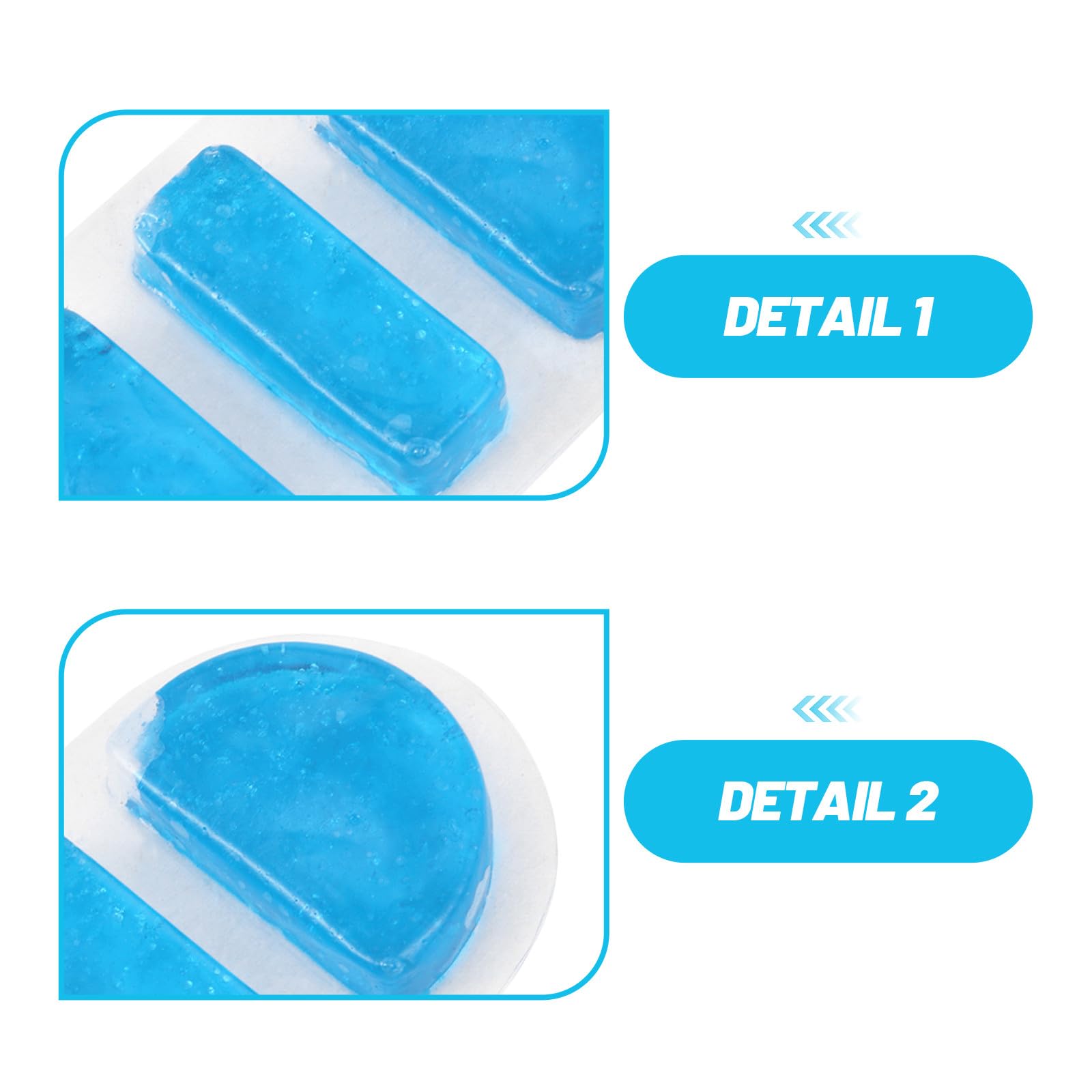Healeved Impacco di Ghiaccio Freddo per Epistassi 3 Pezzi, Borsa del Ghiaccio in Pvc per Terapia Fredda Naso e Ponte Nasale, Uso Domestico in Emergenza