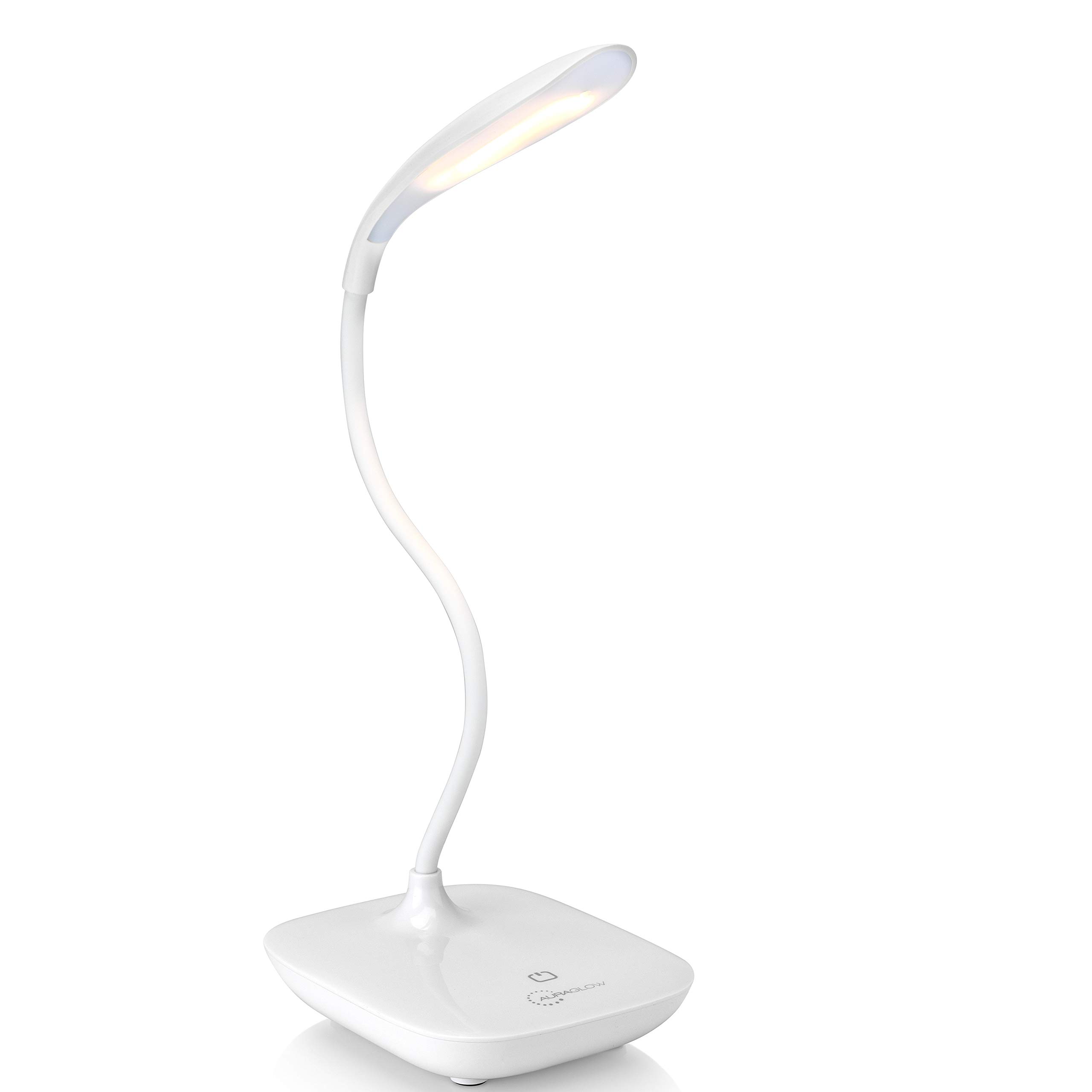 Auraglow Wireless Rechargeable Flexible Adjustable Gooseneck LED Desk
