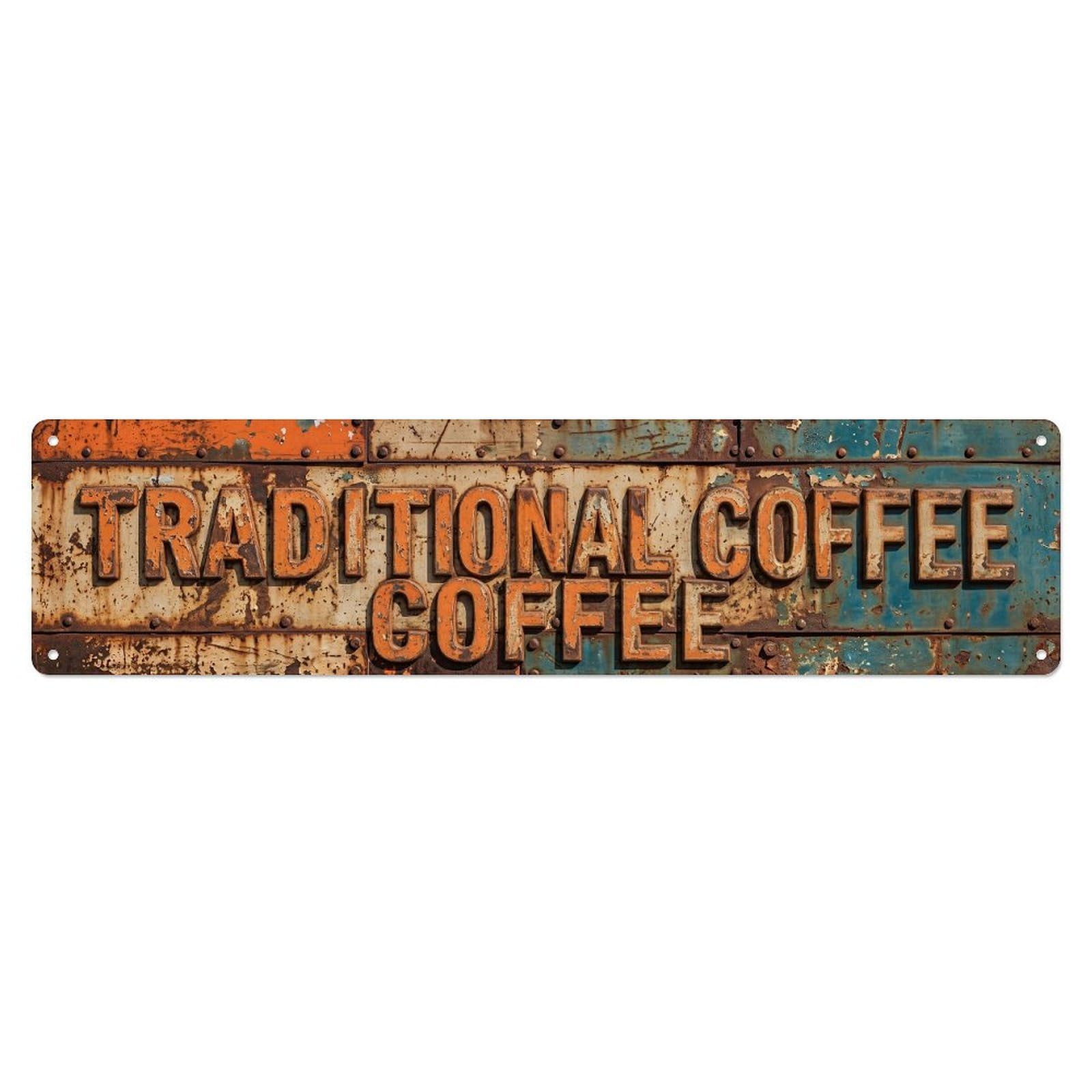 Traditional Coffee Vintage Metal Tin Sign