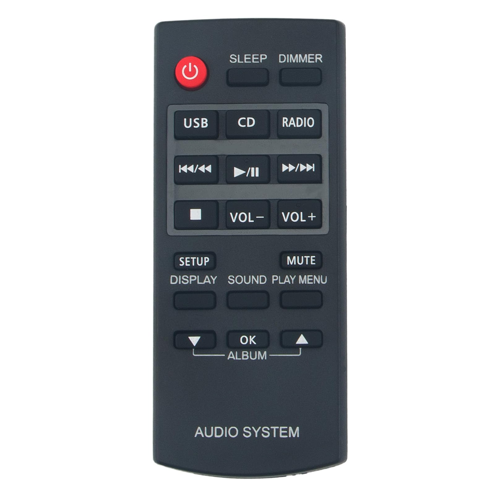 VINABTY N2QAYB000640 Sostituzione del telecomando per PANASONIC SA-PM500EP-K SA-PM500GA-K SA-PM500GAXK SA-PM500PR-K SA-PM500PU-K SA-PMX5EG-S SC-HC25PC-K SC-HC25P-K SC-HC25PU-K