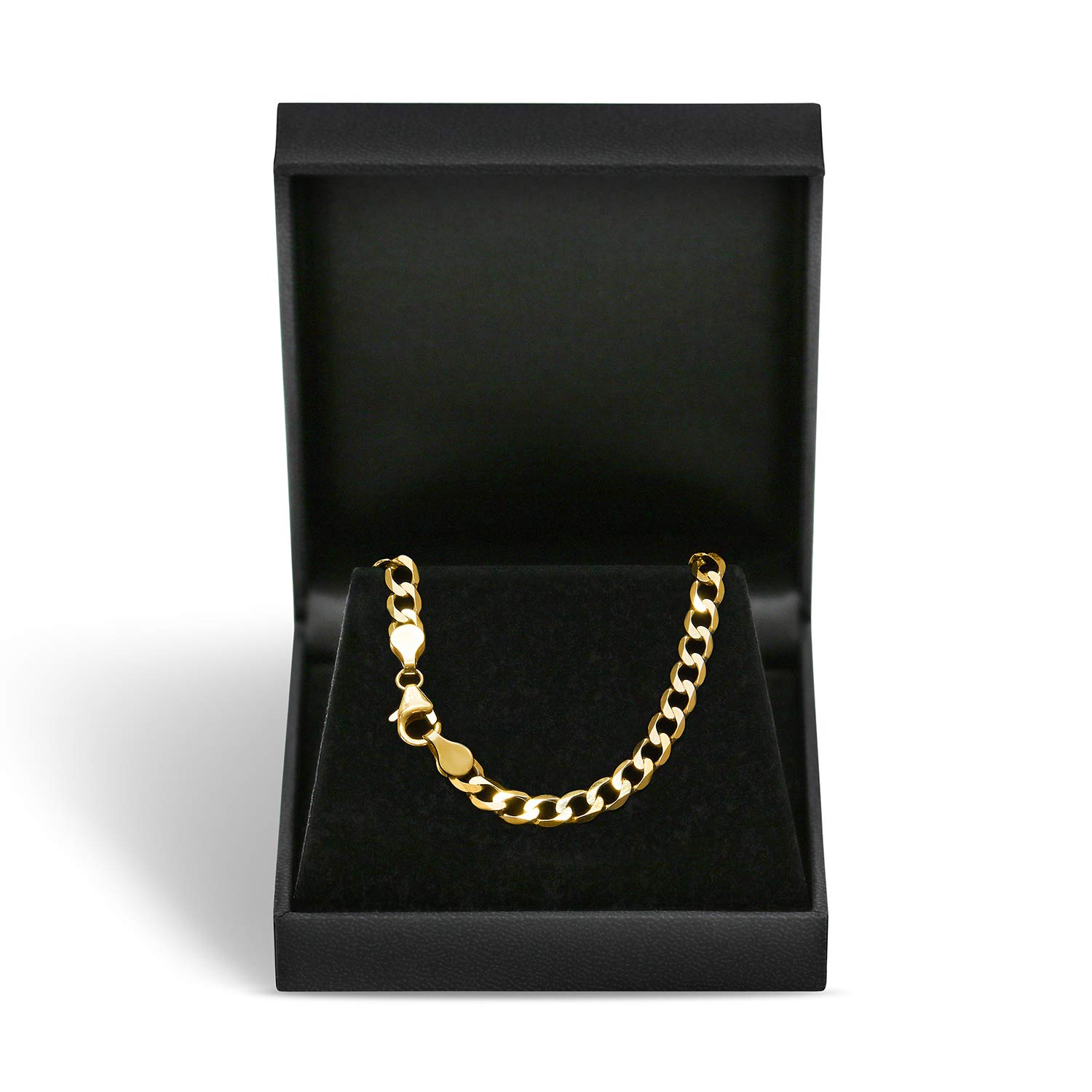 EDELIND Armband Herren Damen 333 585 Gelbgold Bracelet Panzerkette facettiert 5mm Armkette 8 14K Echtgold Goldarmband mit Schmuck Geschenkbox Made in Germany