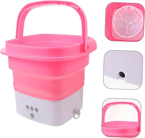 Miniatura 7 de Lavadora portátil mini carpeta de lavandería compacta para apartamentos dormitorios viajes nosotros enchufe estándar