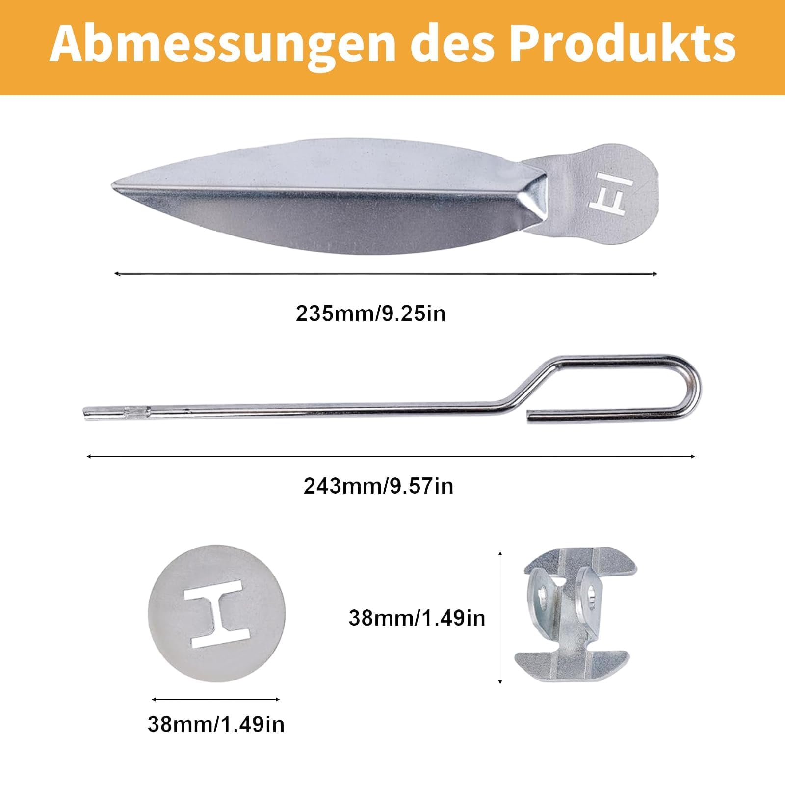 Kit di pulizia One-Touch 22-1/2 pollici per Weber, pezzi di ricambio per griglia sferico Weber da 57 cm, resistente al calore e design robusto, compatibile con Weber 7444, per