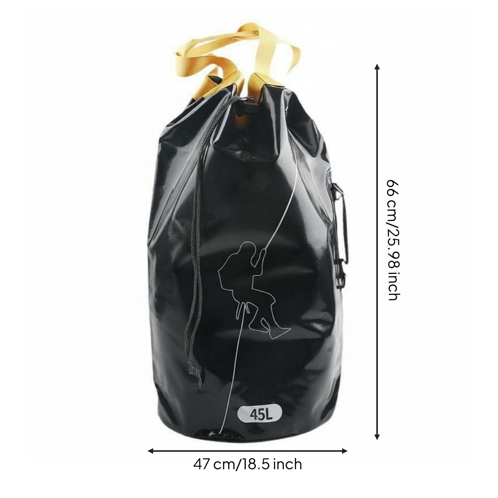 Sac Corde 45 L Coutures Thermoscellées Matériel Outdoor Drainage Équipement Sport pour Spéléologie