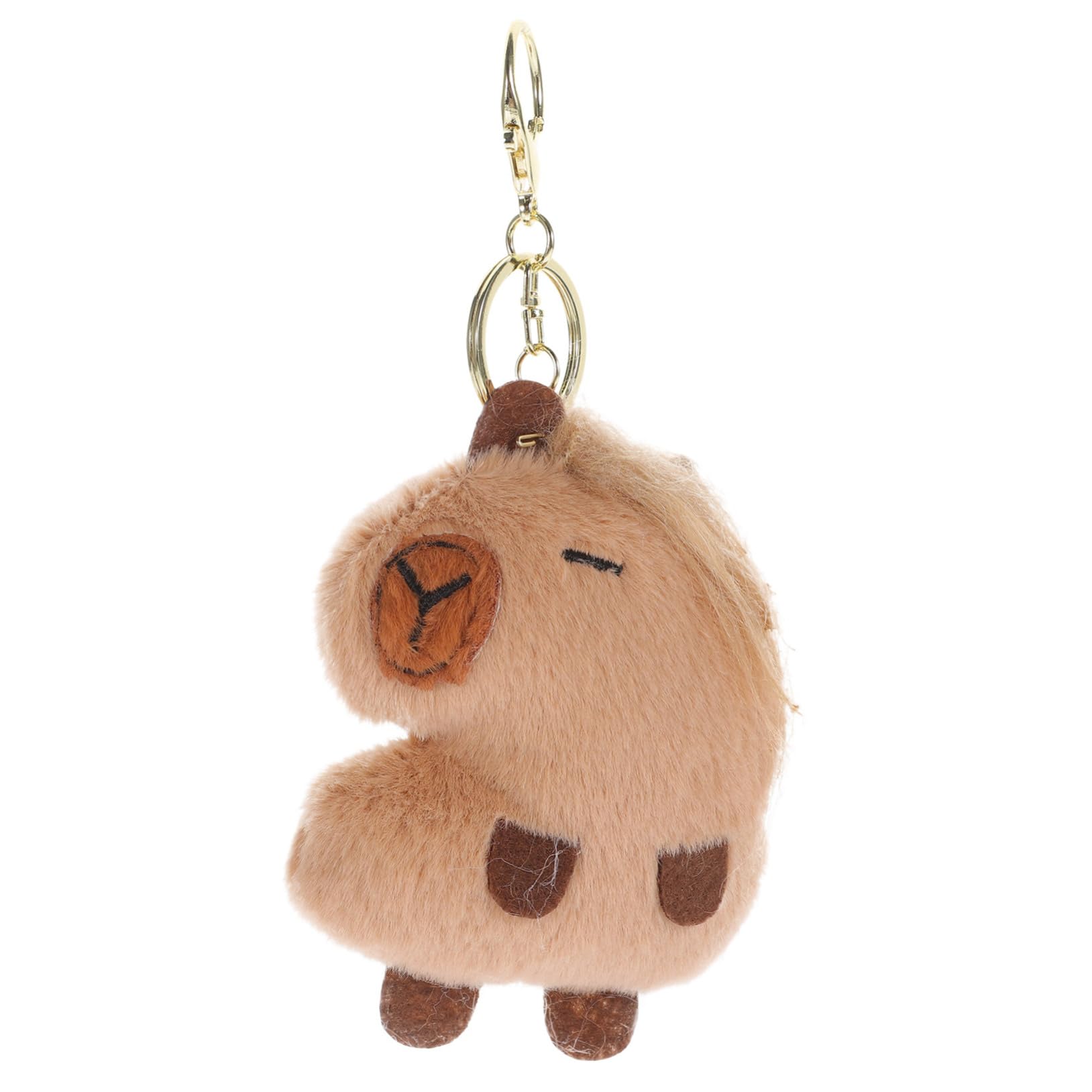 SUPVOX Capybara Key Chain Pendant Stuffed Animal Keyring Cartoon Animal Decor