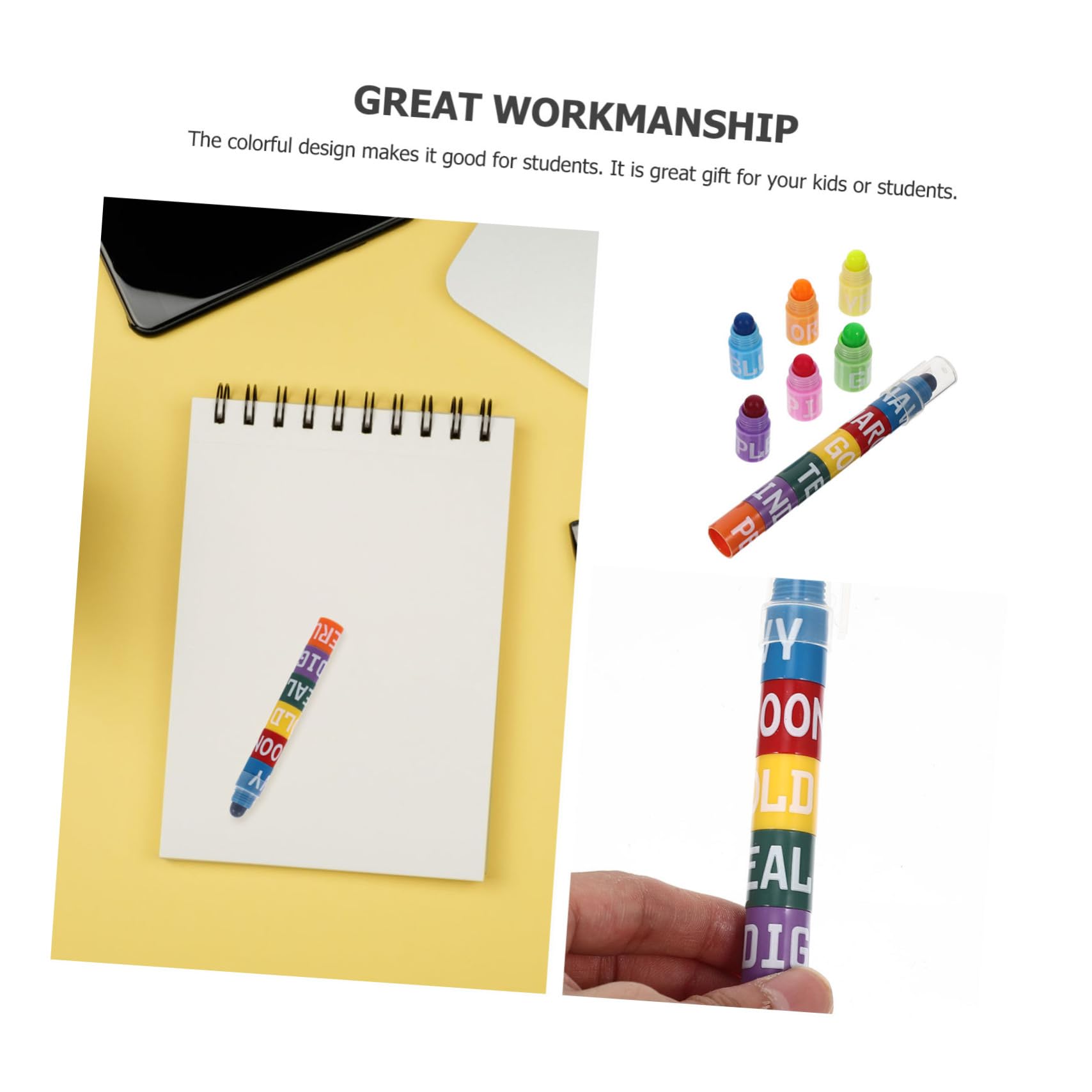 Abaodam 4sätze Bunte Highlighter Stifte Kreative Markierstifte Für Schüler Und Studenten Leicht Handlich Und Komfortabel Für Notizen Und Arbeiten Für Schule Und Büro