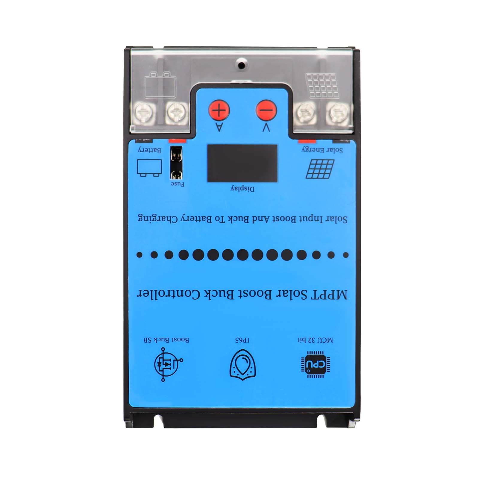 10A 300W MPPT Solar Charge Controller 12-80V Input 12-88V Output with OLED Display, Waterproof Design, Smart Temperature Control for RV, Home Solar System-picture-13