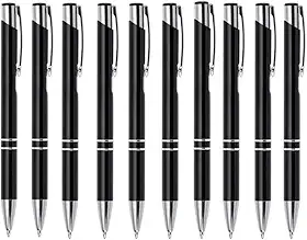 Caneta Metal Sofisticada Escritórios E Empresas kit Com 10 (Preto)