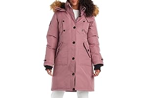 Women's Winter Coat: Stadium Parka with Fur Trim Hood (S-3XL)