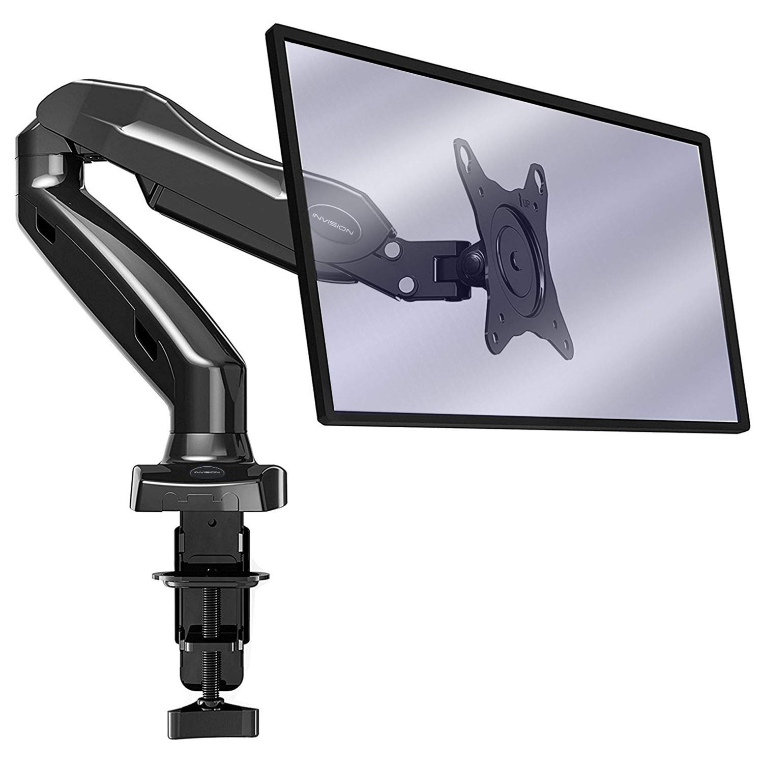 PC Monitor Arm Ergonomic HeightAssisted (Gas Powered) Full Motion