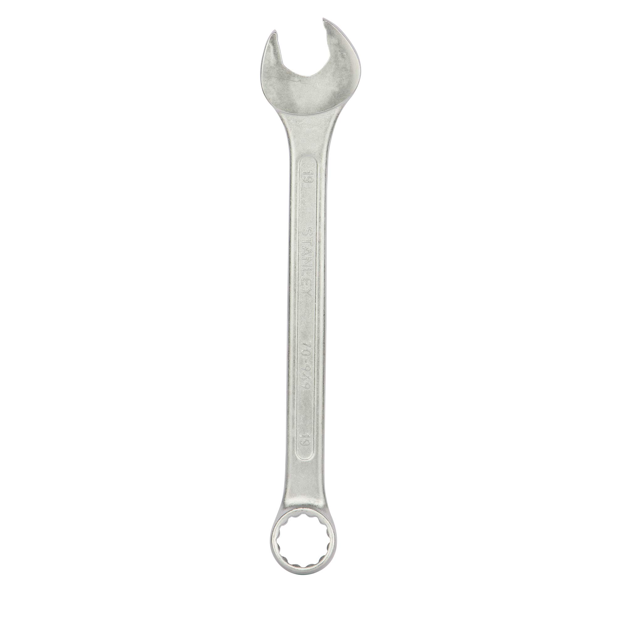 70-949E High Grade Steel Combination Spanner with Matte Finish-19mm