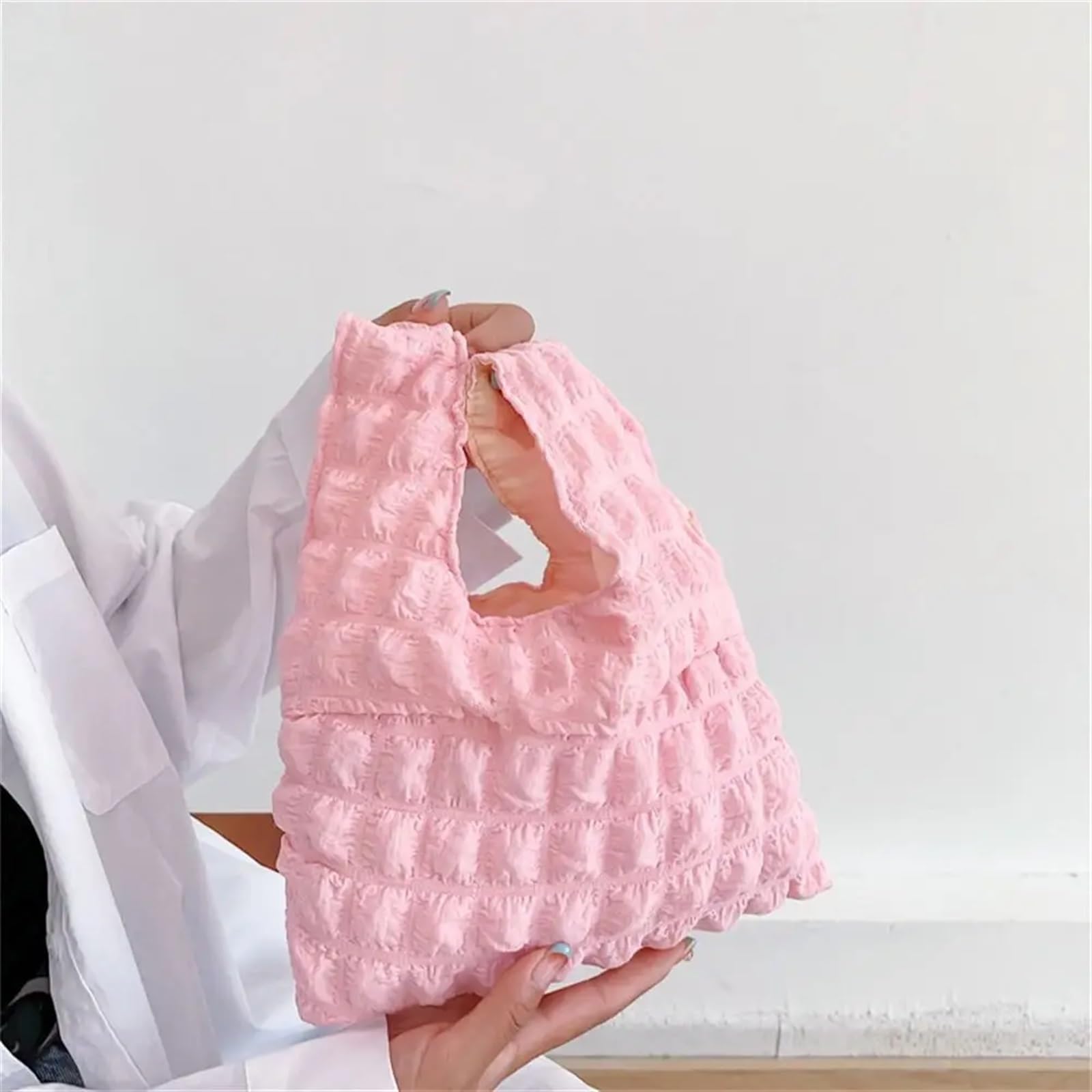 Dziane torebki Torba na nadgarstek, torebki Torby zakupy imprezę, wesele, podróże(Pink)