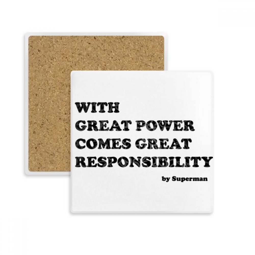 Coaster tasse absorbant multicolor en pierre avec message inspirant