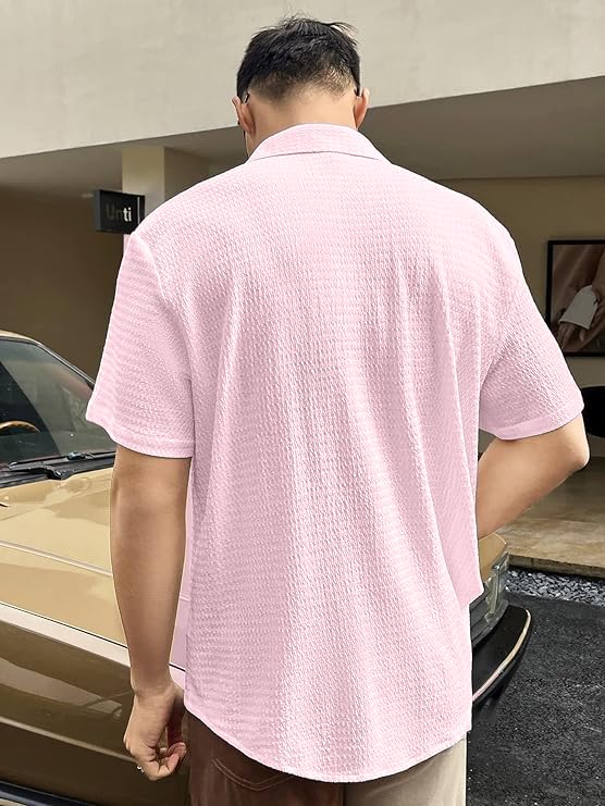 Image of LookMark Men's Cotton Regular Fit Shirt