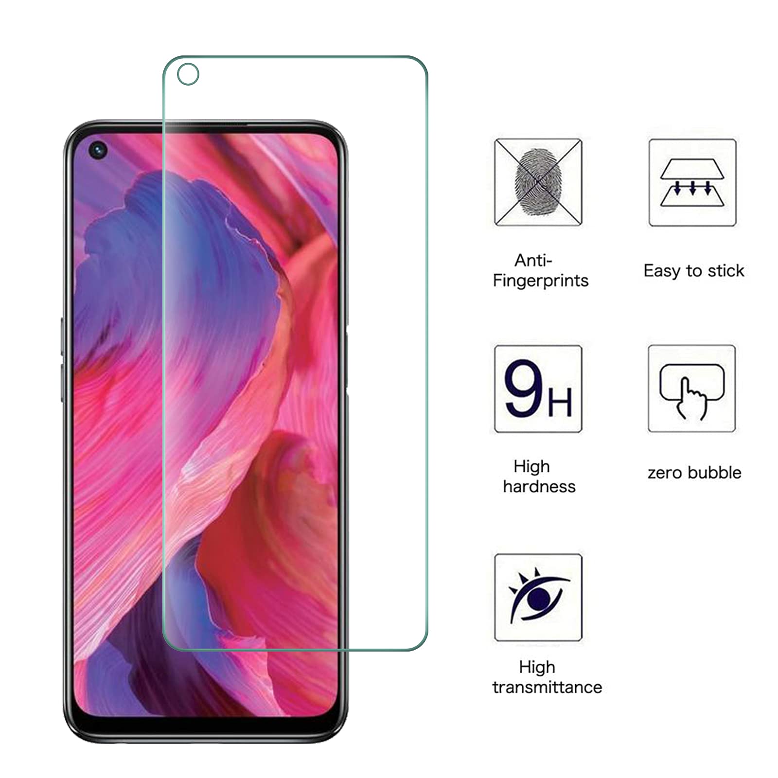 TingYR Pellicola Salvaschermo Posteriore per Oppo A74 5G