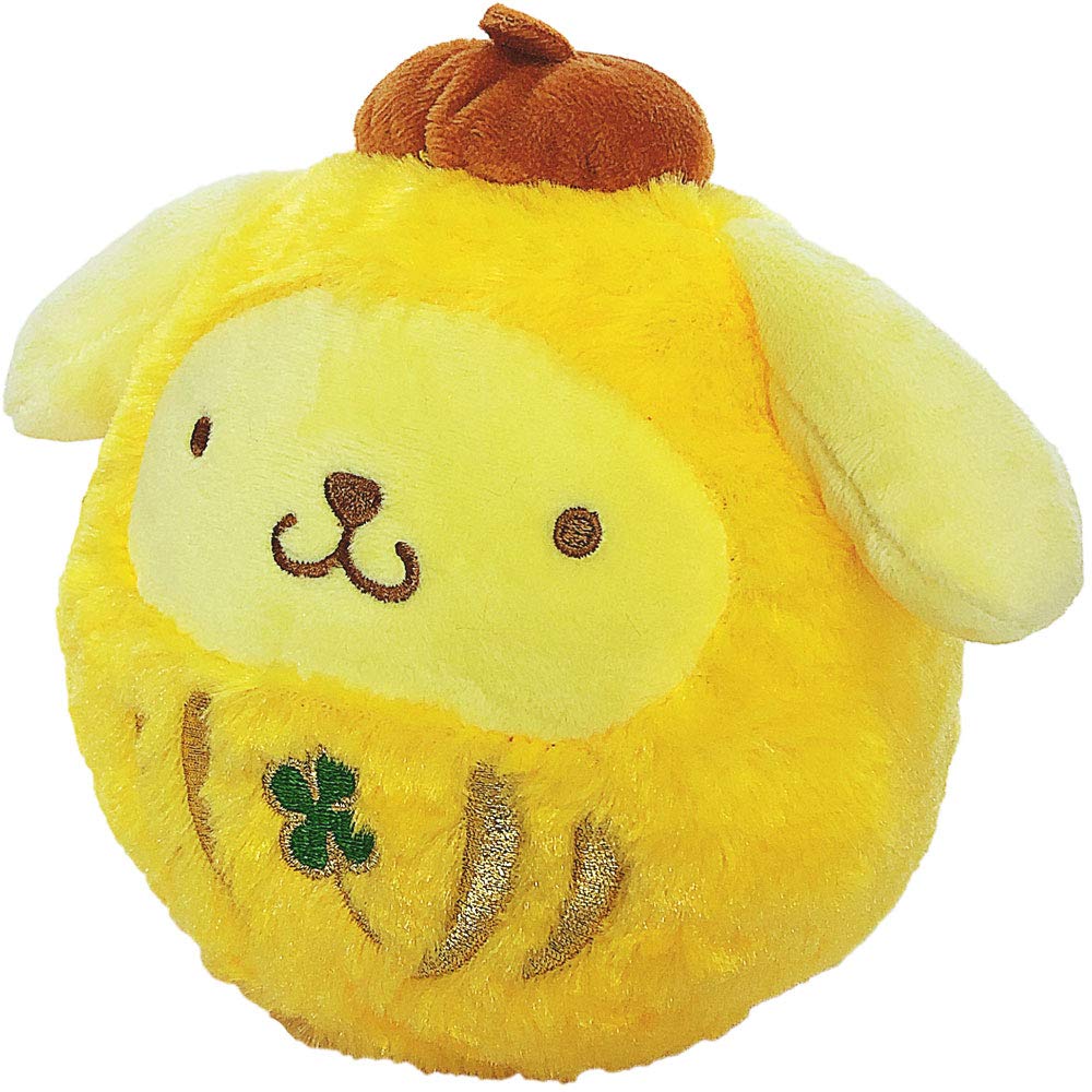 Amazon.co.jp: ポムポムプリン ふわふわだるま ぬいぐるみ S : おもちゃ
