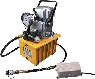 Gbonklong 10152 PSI 750W 110V Hydraulic Electric Pump Oil Pressure Pedal with Oil Pressure Pump Solenoid Valve, 1400r/Min Electric Driven Hydraulic Pump Power Pack Unit with Pedal Switch