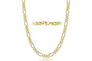14K Gold Plated Figaro Men’s Chain Necklace: The Epitome of Elegance and Style