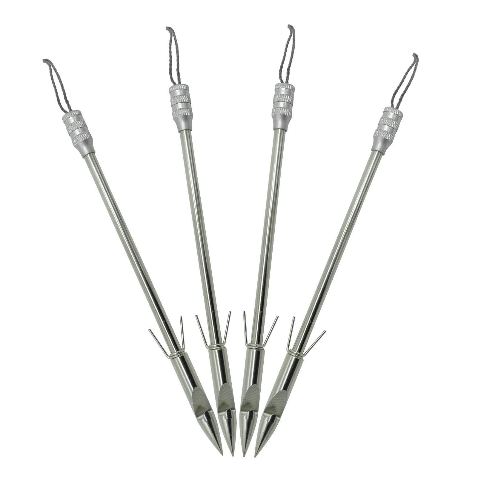 Obert 10 punte di freccia da pesca in acciaio inossidabile per pesca con l'arco freccette da pesca Broadheads freccia spinato balestra palo per la caccia Pro Fionda Catapulta Target Game