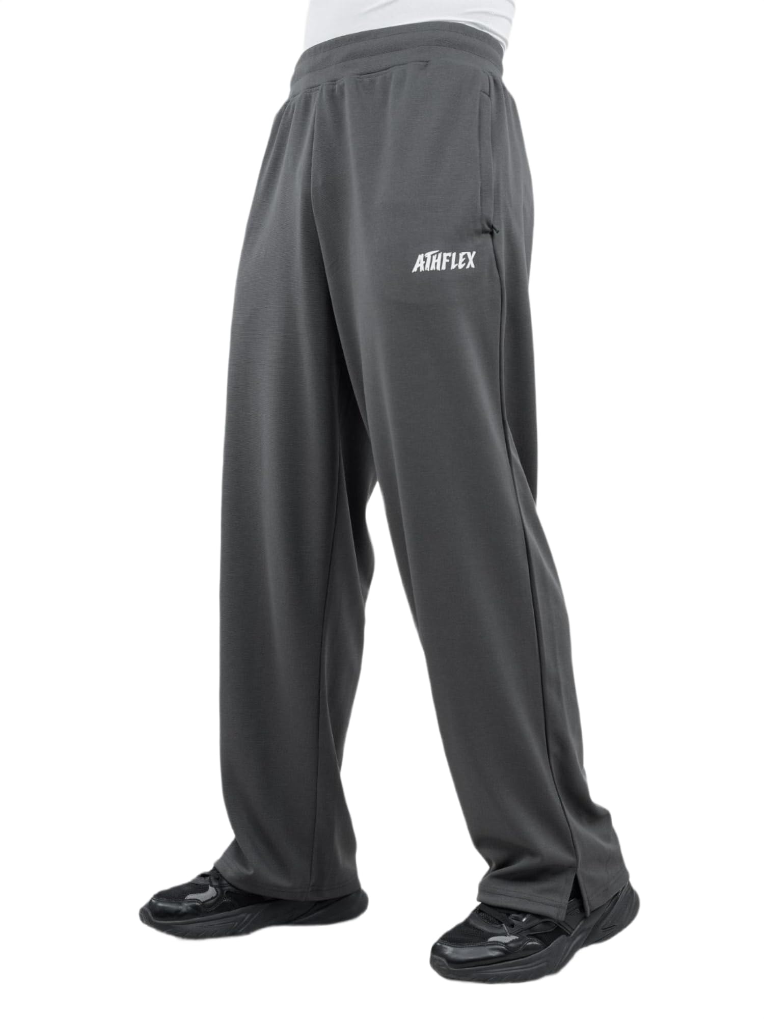 athflex Men Grey Solid Aero Flex Track Pant-picture-20