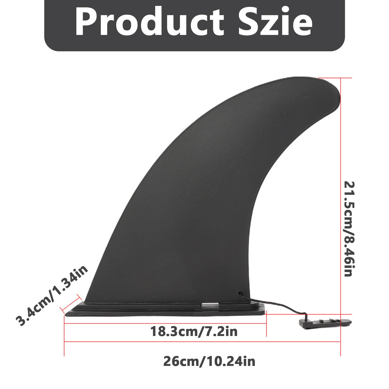 Pinna universale SUP estraibile, accessorio di ricambio per tavole da surf, accessori per paddling stand up paddling, per sup board gonfiabile, kayak lungo, tavola da surf