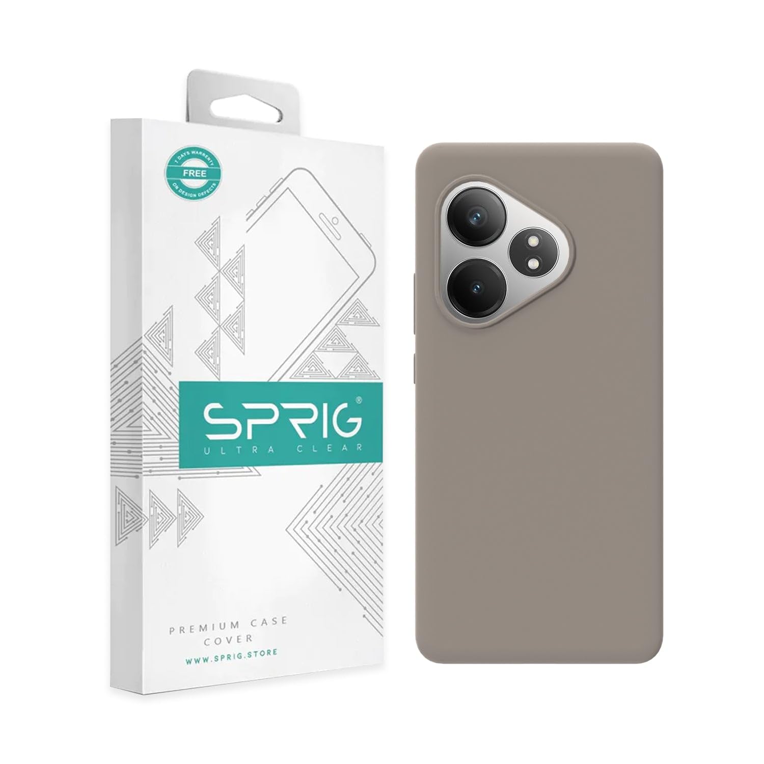 SPRIG Compatible with Realme GT 6T 5G Clear Premium Back Cover Drop Tested Shock Proof Mobile Case for Men,Women,Boys and Girls with Camera Protection (Light Brown) (B0DF53TLJ3) Amazon Price History, Amazon Price Tracker