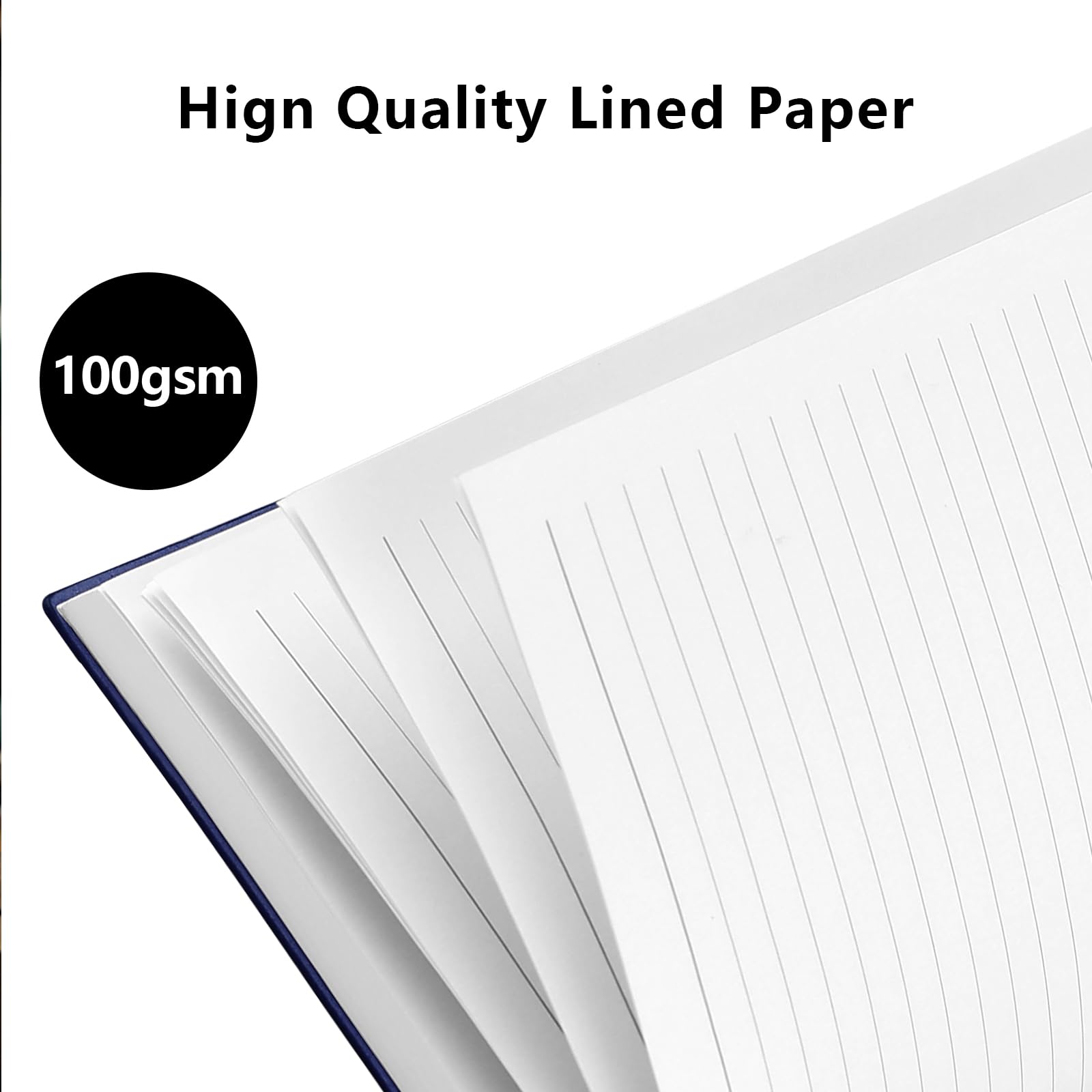 Notebook A4, Thick A4 Notebook Hardback Journal Notebook 320 Pages 100GSM A4 Lined Note Book - Image 4