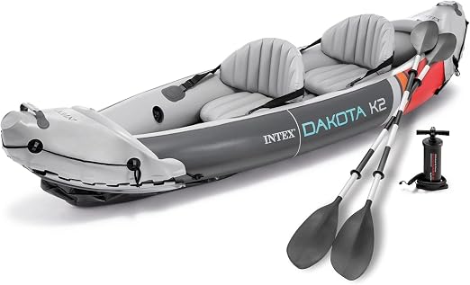 How to use INTEX 2-Person Inflatable Kayak Set, Dakota K2 for touring kayaks outdoors