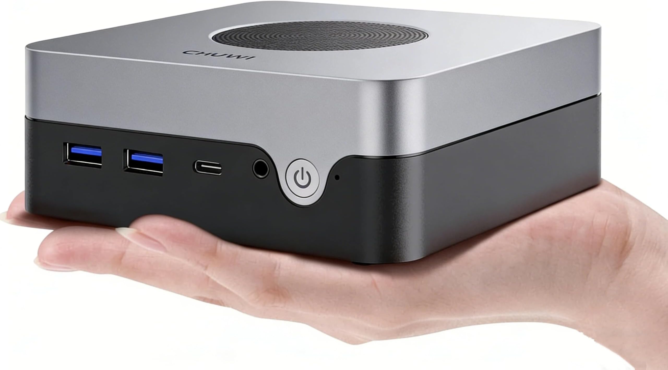 CHUWI LarkBox X Mini PC, 12GB LPDDR5 512GB SSD, Intel 12th Gen N100(up to 3.4GHz), Windows 11 Mini Desktop Computer, 4K UHD Triple-Display, 4XUSB 3.2,WiFi 6,BT5.2, HDMI,DP,Type-C,VESA,Gigabit Ethernet