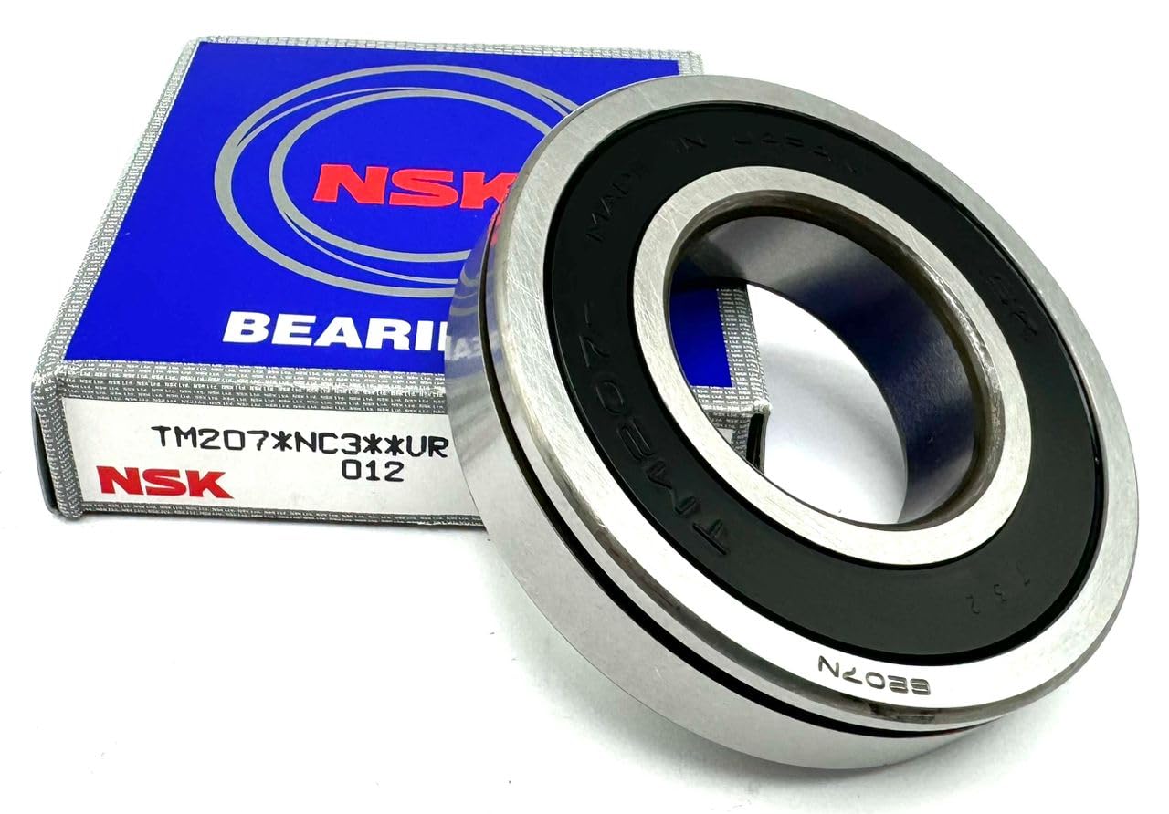 NSK TM207 N C3 Ball Bearing, Open Type, NO Seals + SNAP Ring 6207
