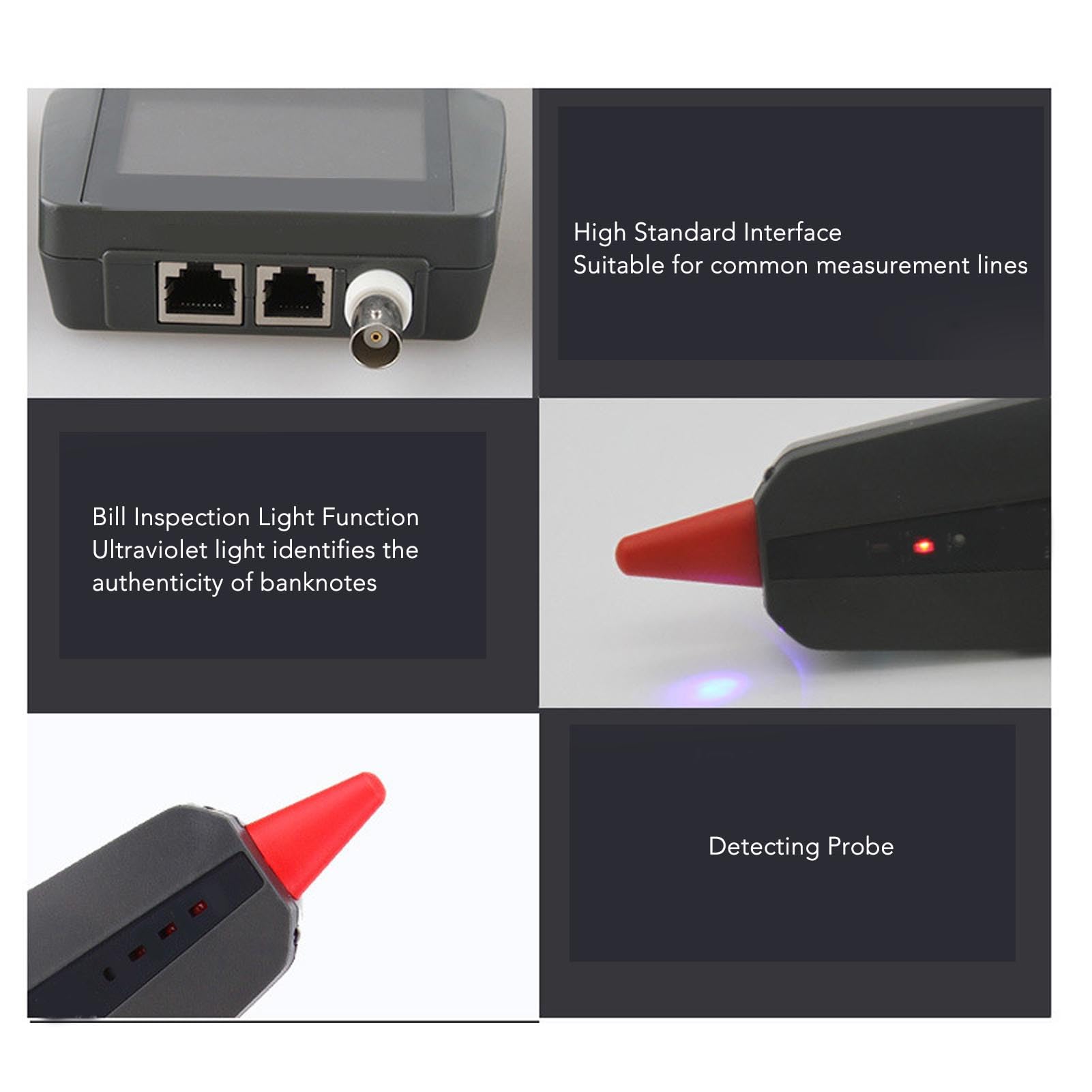 Testeur de Câble Réseau pour Mesure PoE et Longueur de Câble RJ45
