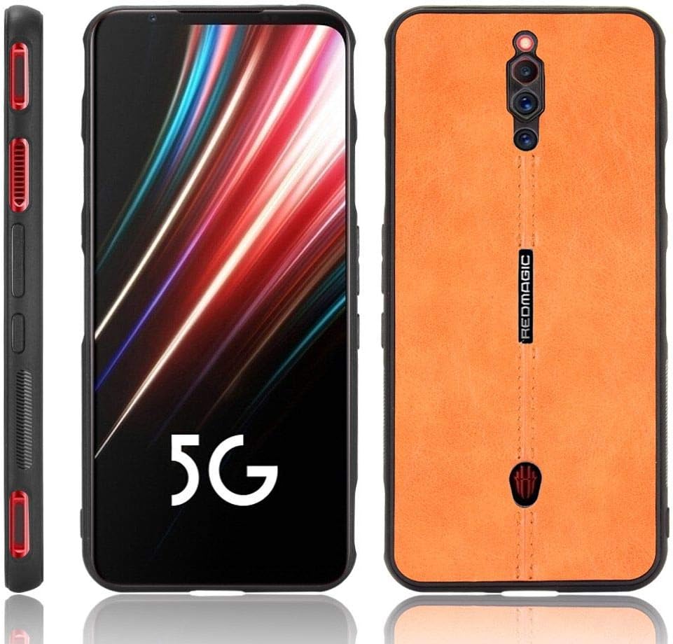 Manyip Case suitable for ZTE nubia Red Magic 5S,Leather style cellphone case Rugged Shield 360°protect your phone Retro color shell Case for ZTE nubia Red Magic 5S