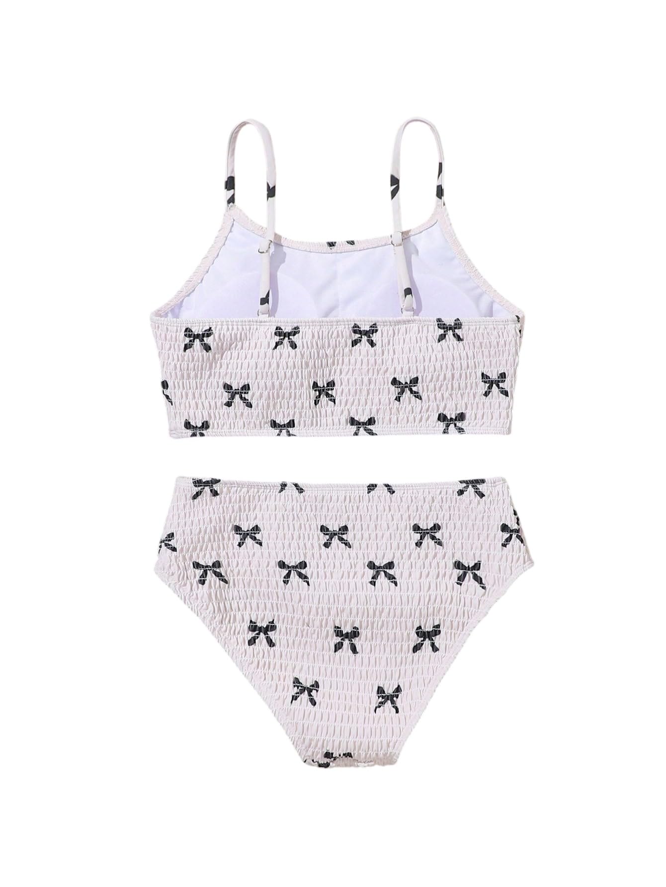SweatyRocks Bikini dziewczęce 122-152 bikini z kokardką, kostium kąpielowy, dla nastolatek, dziewcząt, moda kąpielowa, moda plażowa