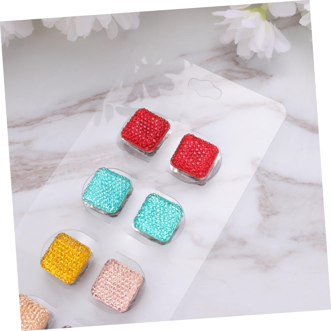 36 Stk Magnetische Brosche Hijab Magnetisch Filz Pompons Haarturban Bandanas Quadratische Magnete Organisator Für Zahnseide Holz Trendige Accessoires Kopfbedeckung Schal