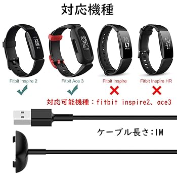 Amazon.co.jp: フィットビット 充電ケーブル 100㎝ Fitbit