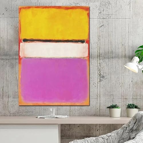 Dittelle Frameless Wall Decor, Mark Rothko Poster Sets, Rothko Print, Abstract Art, Abstract Print, Vintage Art, Minimalist Poster(70X100cm/Frameless)