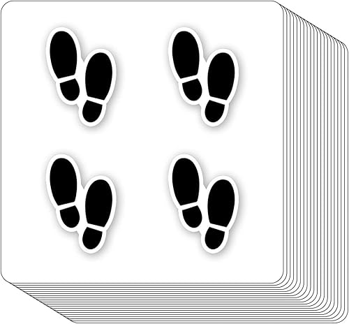 Calcomanías de huellas de zapatos de 1 pulgada para álbumes de recortes, artes, manualidades, manualidades para niños, calendarios, diarios, paquete disponible en Yaxa Venezuela