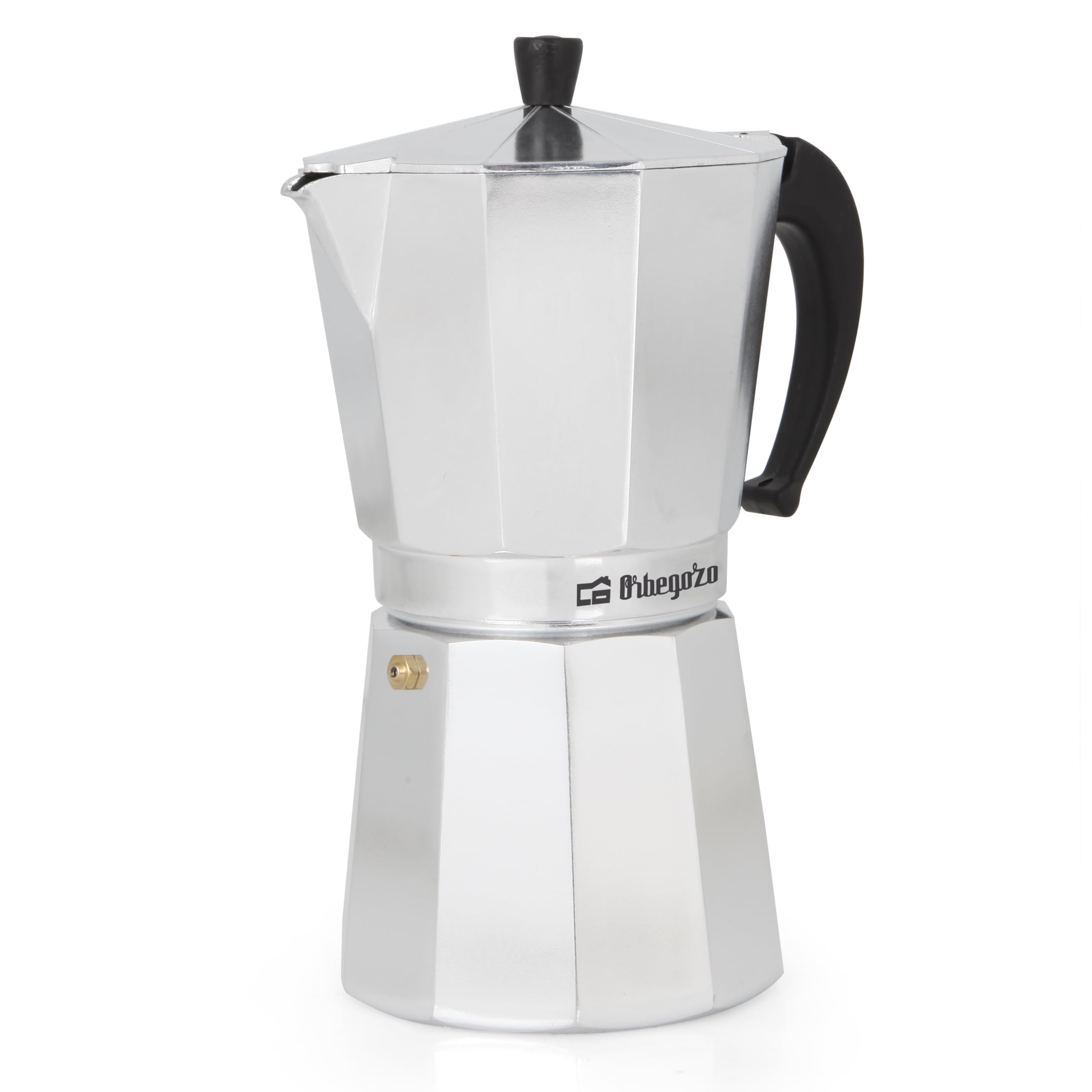 Orbegozo KF 600 - Italienischer Kaffeekocher aus Aluminium, Kapazität: 6 Tassen (280 ml), ergonomischer Griff, Sicherheitsventil… – Ansicht 2