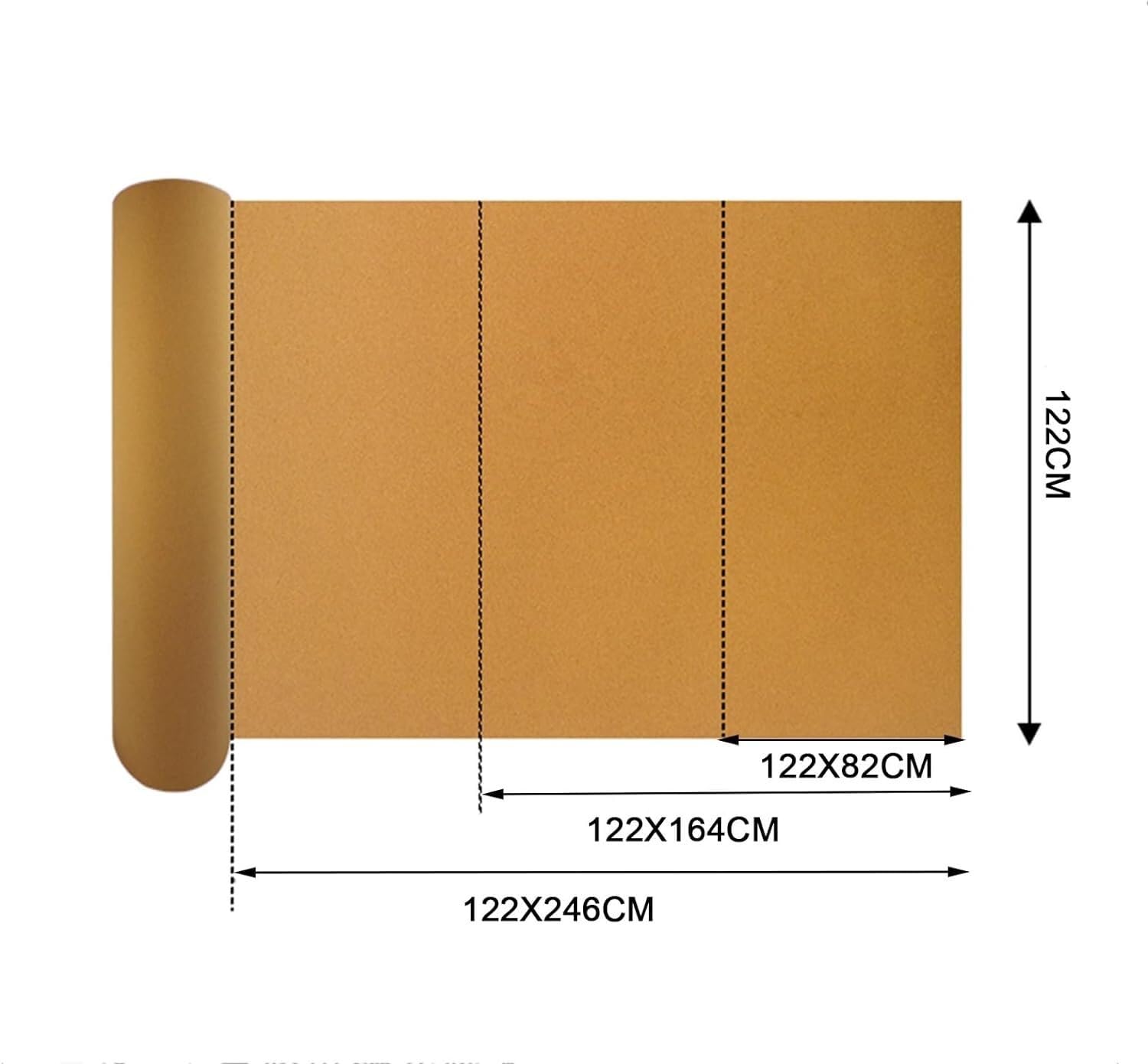 Samoprzylepna rolka korkowa 1,22 x 4,92 m (10 mm) – idealna do tablic ogłoszeniowych, DIY, rękodzieła, dekoracji ścian domu i biura, przybory szkolne, łatwe cięcie i aplikacja, wszechstronny materiał