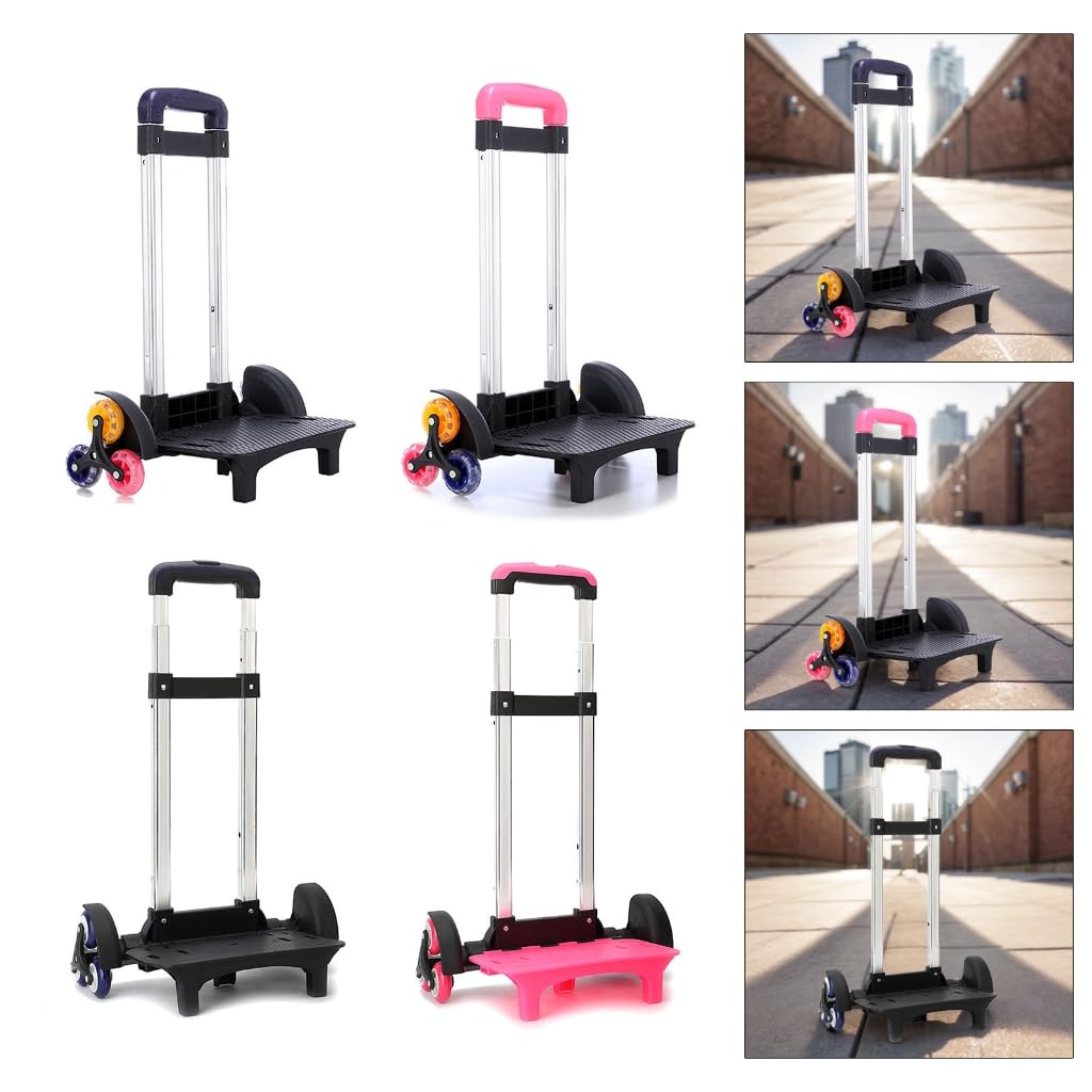 Chariot à dos pliable à 6 roues pour sac d'école