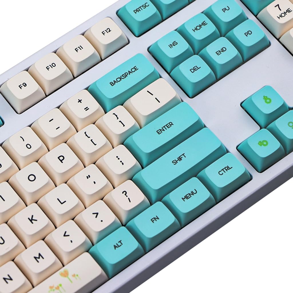 Spring Blooms Nasadki klawiszy PBT Dye Sublimation Process Keycap 130 klawiszy Profil XDA do instalacji klawiatur mechanicznych