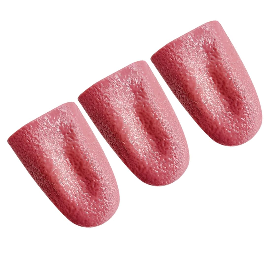 UEN 3 Pieces Fake Tongue, Jokes, Funny Jokes, Realistic Tongue, Joke Toy, Silicone Tongue, Fake Tongue, Horrible Tongue Prop for Or Play Fish April Halloween