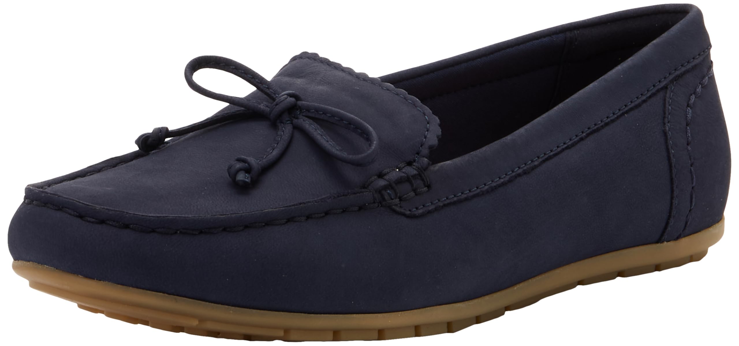 Clarks Women's Blue Elliotte Sail Navy Nubuck Loafers, Slip Ons, Moccasins In | Size: 7/Standard Fit